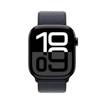 Apple Watch Series 10 GPS 46mm Jet Black Aluminium Case with Ink Sport Loop (MWWR3QC/A)