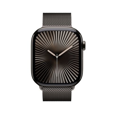 Apple Watch Series 10 GPS + Cellular 46mm Slate Titanium Case with Slate Milanese Loop - M/L (MWYW3QC/A)