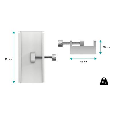 CONNECT IT USB DeskHub 4v1 na desku stolu, stříbrný