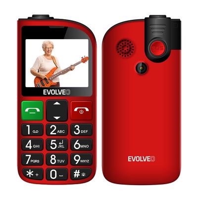 EVOLVEO EasyPhone FL červený