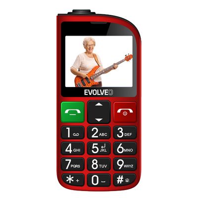EVOLVEO EasyPhone FL červený