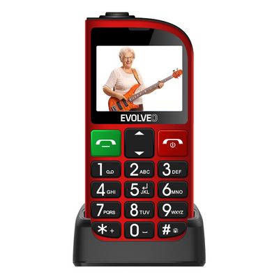EVOLVEO EasyPhone FL červený