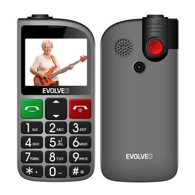 EVOLVEO EasyPhone FL stříbrná