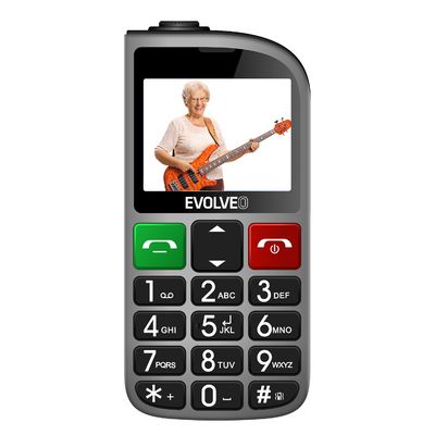 EVOLVEO EasyPhone FL stříbrná
