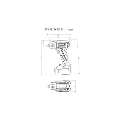 Metabo SSW 18 LTX 400 BL (602205890)