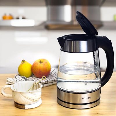 Huslog rychlovarná konvice 1,7l, skleněná