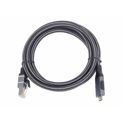 Ethernetový kabel USB-C -> LAN RJ45 10/100/1000 MBIT délka 2m