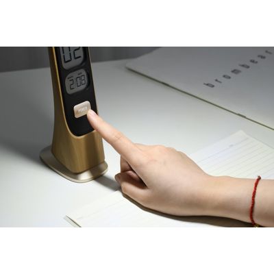 IMMAX LED stolní lampička WOOD imitace dřeva
