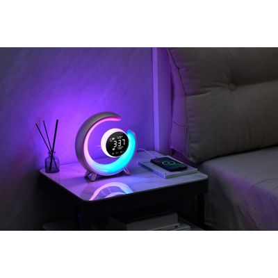 IMMAX LED noční lampička PEACOCK stříbrná