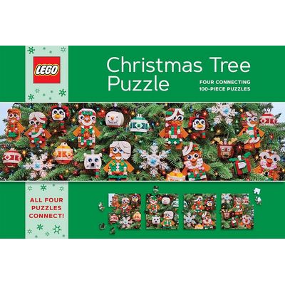 Chronicle Books Puzzle LEGO® Vánoční stromeček 4x100 dílků