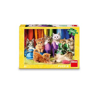 Dino Puzzle Barevná koťátka 300 XL dílků