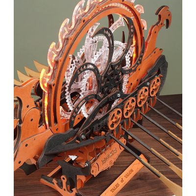 RoboTime 3D dřevěná skládačka Vikinská dračí loď