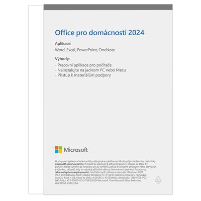 Office 2024 pro studenty a domácnosti CZ - krabicová verze bez média
