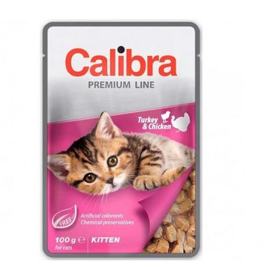 Calibra Cat Premium Kitten Turkey & Chicken 100g