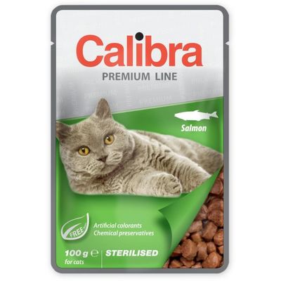 Calibra Cat Premium Sterilised Salmon 100g
