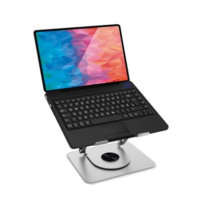 CONNECT IT Rotary otočný stojánek na notebook, stříbrná
