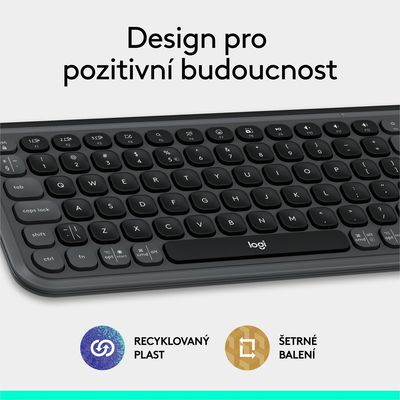 Logitech POP ICON KEYS, Graphite , US INTL