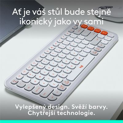 Logitech POP ICON KEYS, White, US INTL