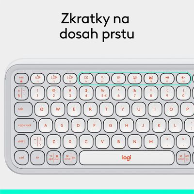Logitech POP ICON KEYS, White, US INTL