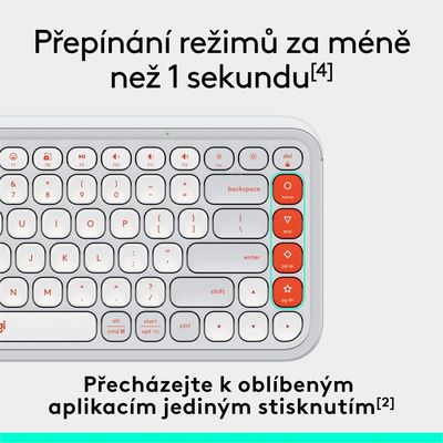 Logitech POP ICON KEYS, White, US INTL
