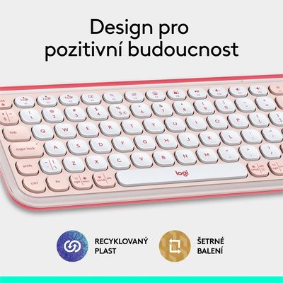 Logitech POP ICON KEYS, Rose, US INTL
