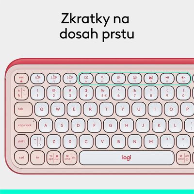 Logitech POP ICON KEYS, Rose, US INTL