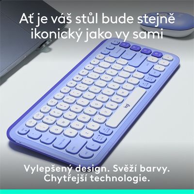 Logitech POP ICON KEYS, Lilac, US INTL