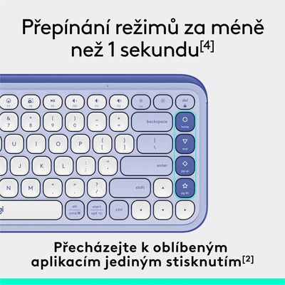 Logitech POP ICON KEYS, Lilac, US INTL