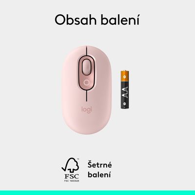 Logitech POP Mouse, Rose