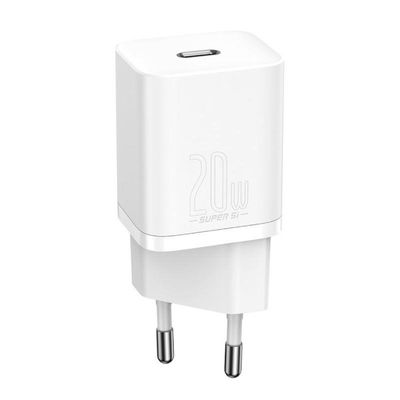 Rychlonabíječka do sítě Baseus Super Si USB-C PD QC 20W bílá
