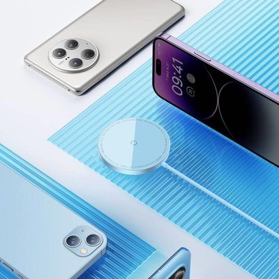 Bezdrátová nabíječka do sítě Baseus Simple Mini3 15W USB-C modrá
