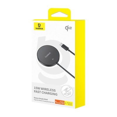 Bezdrátová nabíjecí magnetická podložka Baseus Simple Mini4 Qi2 15W černá