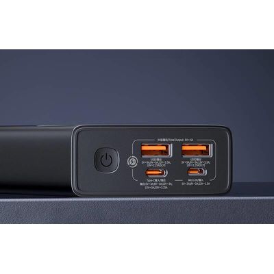 Power banka Baseus Star-Lord 20000mAh 65W 2x USB-A/micro USB/USB-C černá