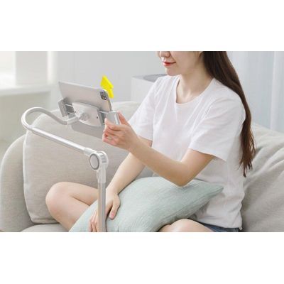 Otočný držák Baseus Otaku Lazy Holder Pro stříbrný