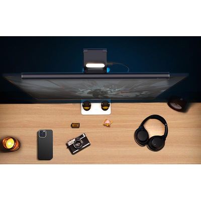 Závěsné LED světlo Baseus i-Wok2 Series pro obrazovky černé