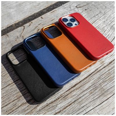 Kožený zadní kryt FIXED MagLeather s podporou MagSafe pro Apple iPhone 16, hnědý