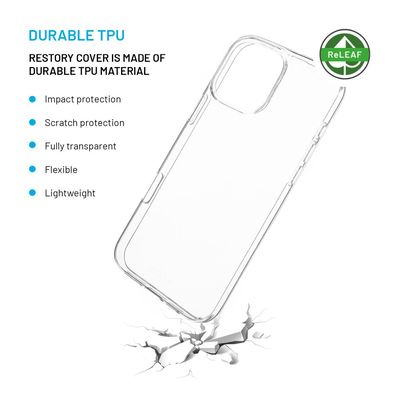 TPU gelový kryt FIXED ReStory AntiUV pro Apple iPhone 16 Pro Max, čirý