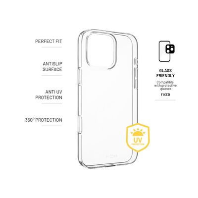 TPU gelový kryt FIXED Story AntiUV pro Apple iPhone 16 Pro Max, čirý