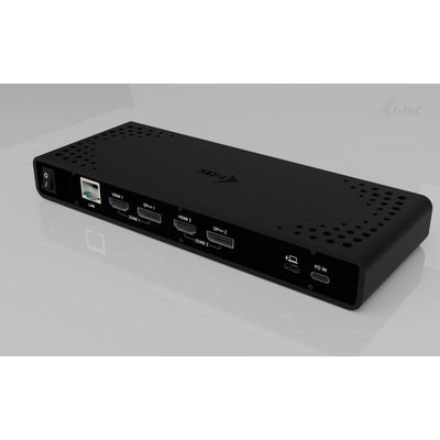 i-tec Universal Dual 4K Display Docking Station, Power Delivery 85W + i-tec USB-C Charger 100W