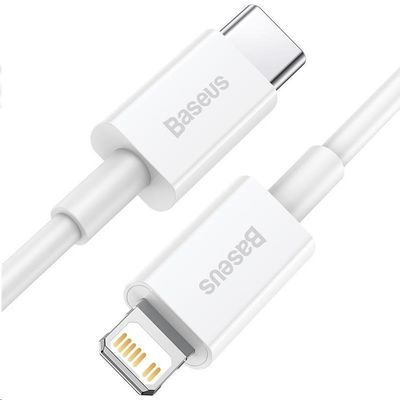 Baseus Superior Series rychlonabíjecí kabel USB-C/Lightning 20W 1m bílá