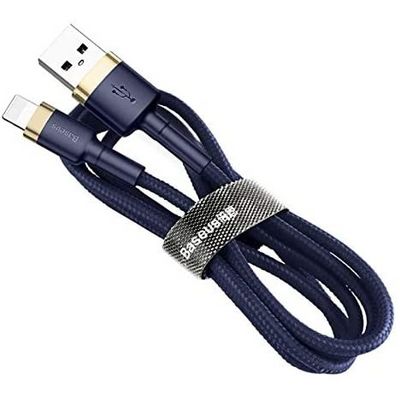 Baseus Cafule nabíjecí/datový kabel USB na Lightning 2,4A 1m, zlatá-modrá