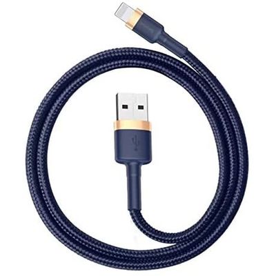 Baseus Cafule nabíjecí/datový kabel USB na Lightning 2,4A 1m, zlatá-modrá