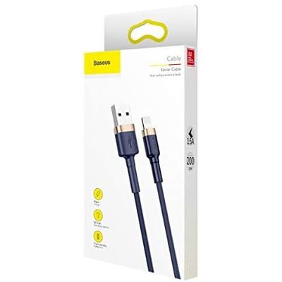 Baseus Cafule nabíjecí/datový kabel USB na Lightning 2,4A 1m, zlatá-modrá