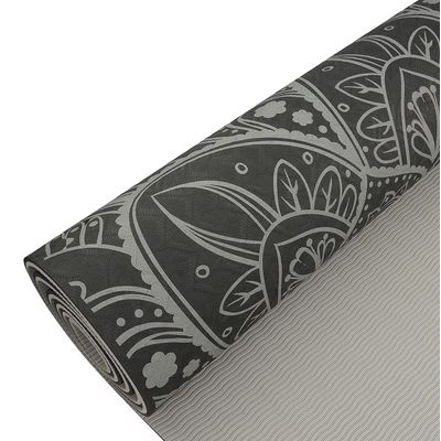 Podložka LIFEFIT YOGA MAT MANDALA DUO, 183x58x0,6cm, černá