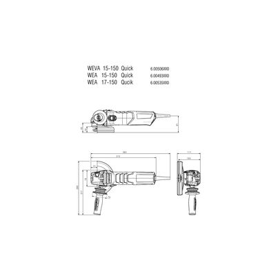 Metabo WEA 17-150 Quick (600535000)