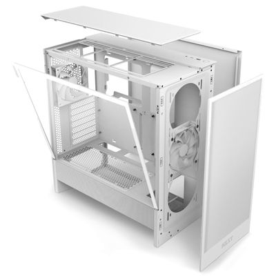 NZXT H5 Flow, bílá