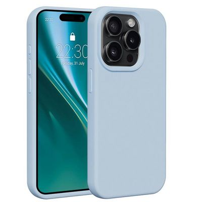 Silikonové TPU pouzdro Etteri pro iPhone 15 Pro světle modré