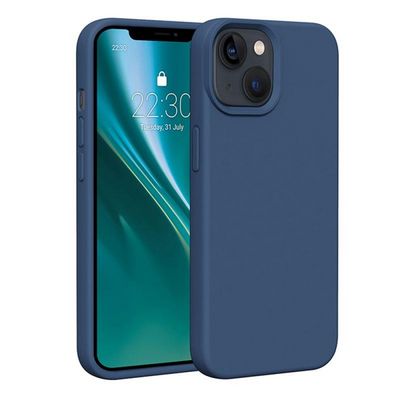 Silikonové TPU pouzdro Etteri pro iPhone 15 tmavě modré