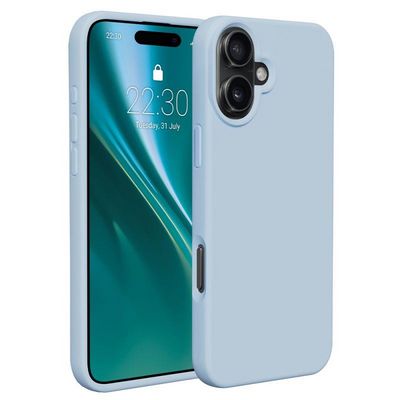 Silikonové TPU pouzdro Etteri pro iPhone 16 světle modré