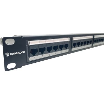 Conexpro 19 patch panel UTP, CAT5E, 24 portů, 1U